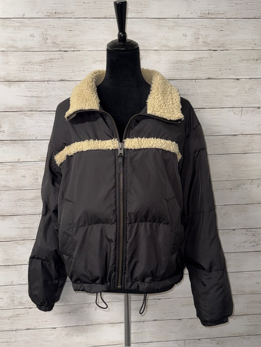 Coach Shearling Down Puffer Jacket